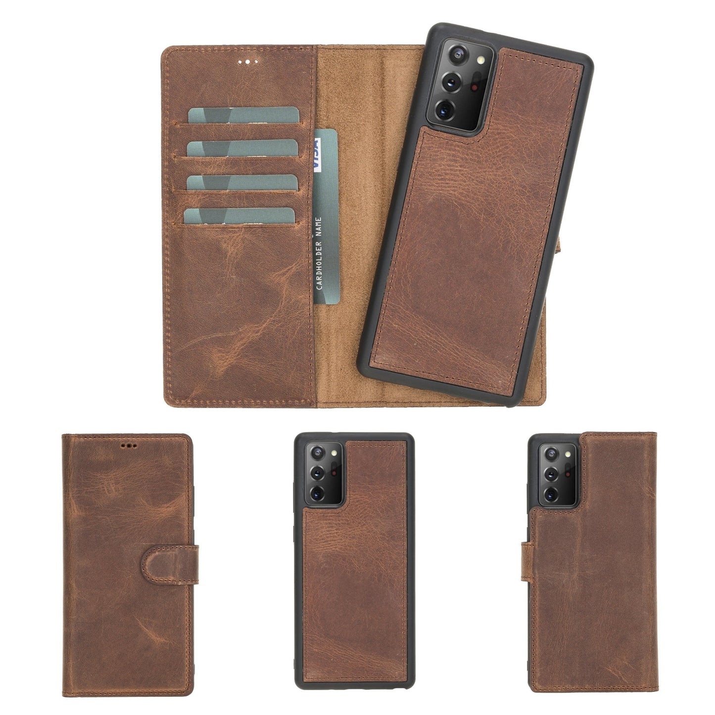 Buffalo Leather Samsung Galaxy Note 20 Ultra Wallet with Detachable Case