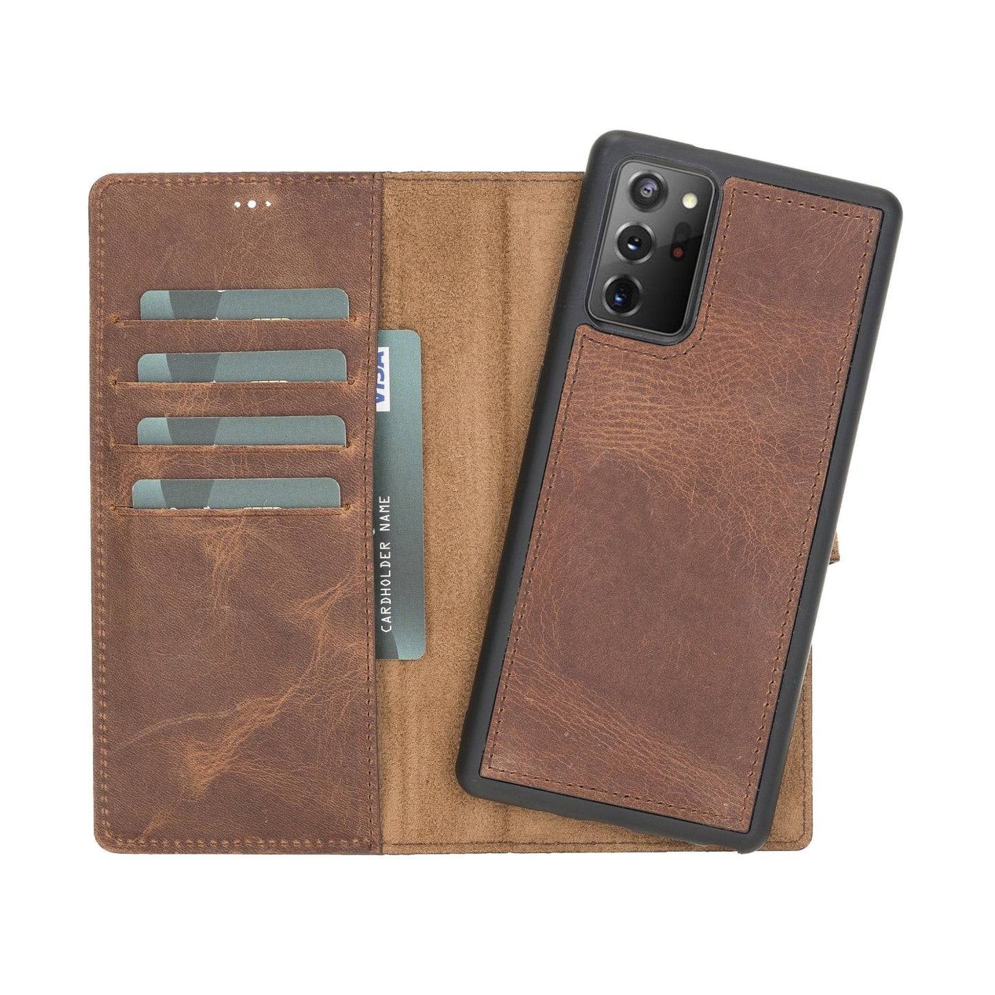 Buffalo Leather Samsung Galaxy Note 20 Ultra Wallet with Detachable Case