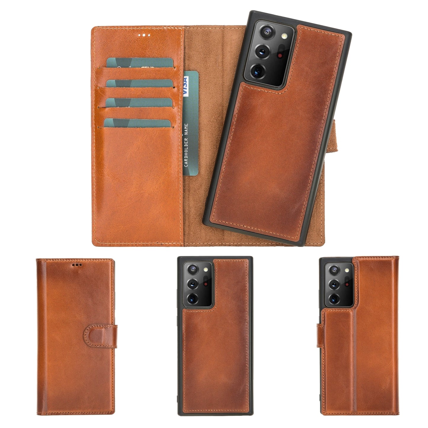 Buffalo Leather Samsung Galaxy Note 20 Ultra Wallet with Detachable Case